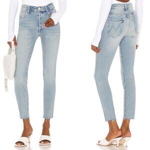 MOTHER The Stunner Ankle Fray Skinny Jeans in Innerspace Wash | Size 30